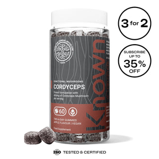 Cordyceps Mushroom Gummies with Vitamin B12 - Energy &  Metabolism Support Supplement